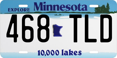 MN license plate 468TLD