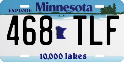 MN license plate 468TLF