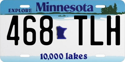MN license plate 468TLH
