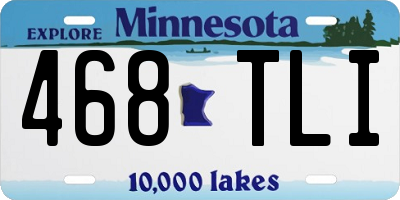 MN license plate 468TLI