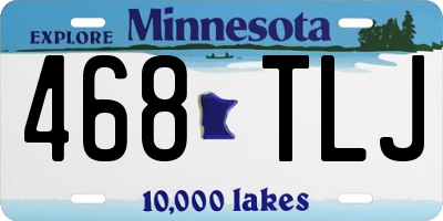 MN license plate 468TLJ