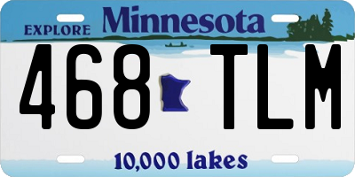 MN license plate 468TLM