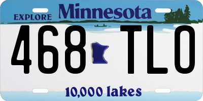 MN license plate 468TLO