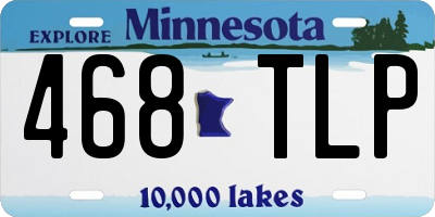 MN license plate 468TLP