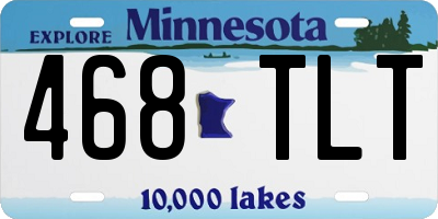 MN license plate 468TLT