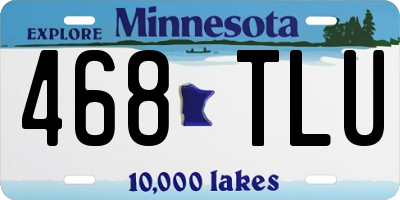 MN license plate 468TLU