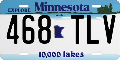MN license plate 468TLV