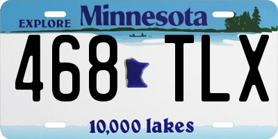 MN license plate 468TLX