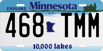MN license plate 468TMM