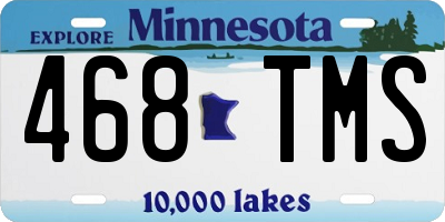 MN license plate 468TMS
