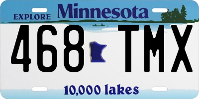 MN license plate 468TMX