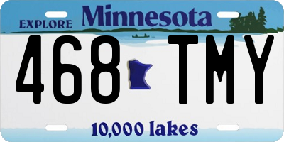 MN license plate 468TMY