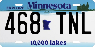 MN license plate 468TNL