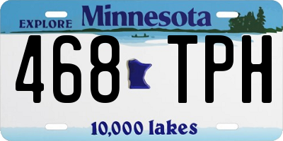 MN license plate 468TPH
