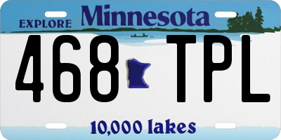 MN license plate 468TPL