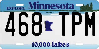 MN license plate 468TPM