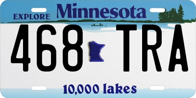 MN license plate 468TRA