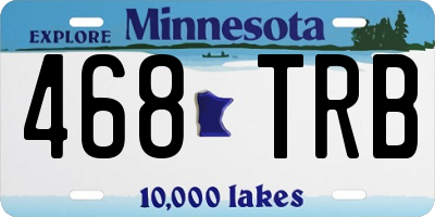 MN license plate 468TRB