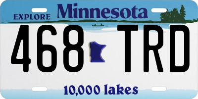 MN license plate 468TRD