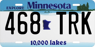MN license plate 468TRK