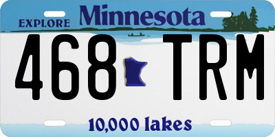 MN license plate 468TRM