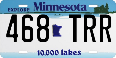 MN license plate 468TRR