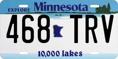 MN license plate 468TRV