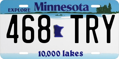 MN license plate 468TRY