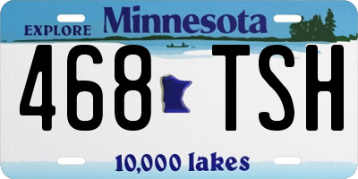 MN license plate 468TSH