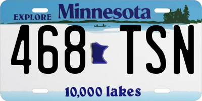 MN license plate 468TSN