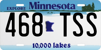 MN license plate 468TSS
