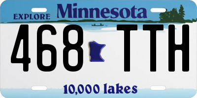 MN license plate 468TTH