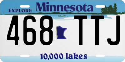 MN license plate 468TTJ