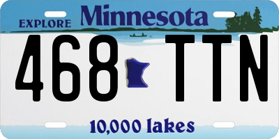 MN license plate 468TTN