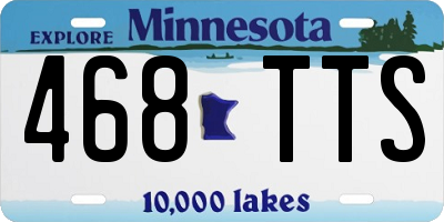 MN license plate 468TTS