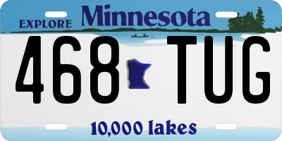 MN license plate 468TUG