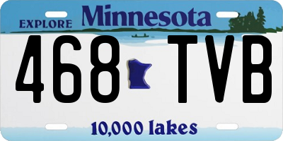MN license plate 468TVB