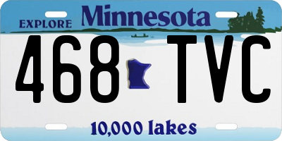 MN license plate 468TVC