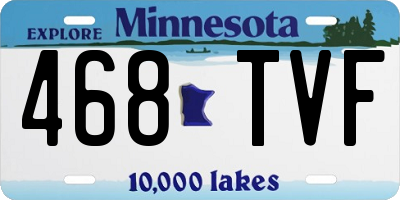 MN license plate 468TVF