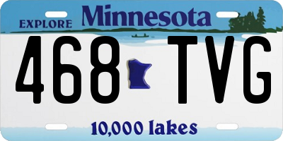 MN license plate 468TVG