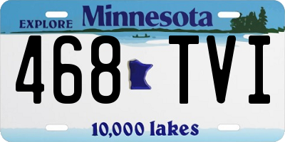 MN license plate 468TVI