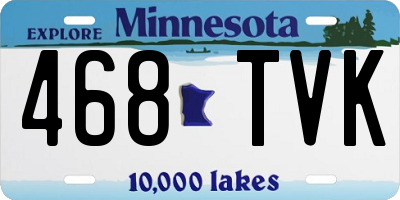 MN license plate 468TVK