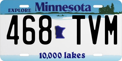 MN license plate 468TVM