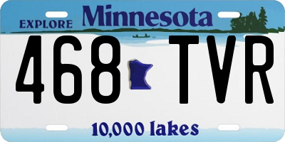 MN license plate 468TVR