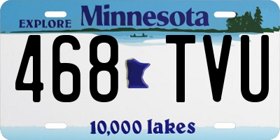 MN license plate 468TVU