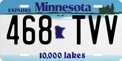 MN license plate 468TVV