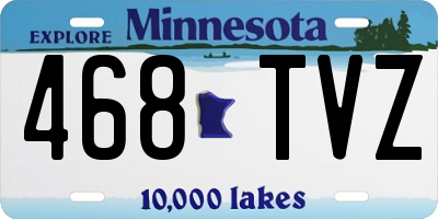 MN license plate 468TVZ