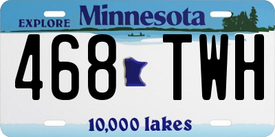 MN license plate 468TWH