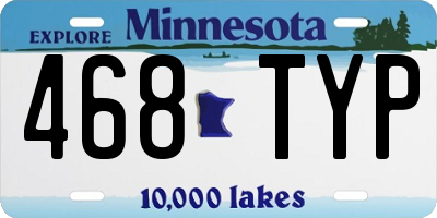 MN license plate 468TYP