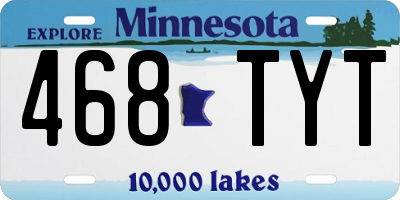 MN license plate 468TYT